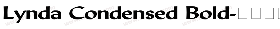 Lynda Condensed Bold字体转换